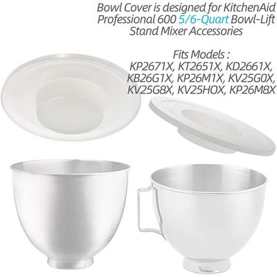 Mixers Bowl Cover Dust Cap for K45SS KSM75 KSM95 KSM150PS KSM152PS KV25G0X KV25G8X KSM155GB KP2671X KT2651X Bowl Lift 2x