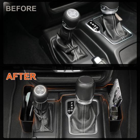 For Jeep Gladiator JT/JLU  2018-2024 Car Console Shifter Storage Box  Organizer