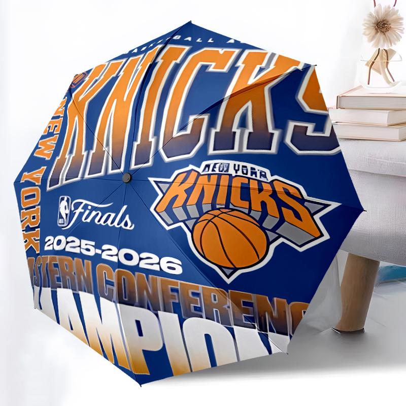 Printed Knicks logo Folding Umbrella,Outdoor,Leisure,And Travel Umbrella,Durable Umbrella Fabric,Birthday And Holiday Gift