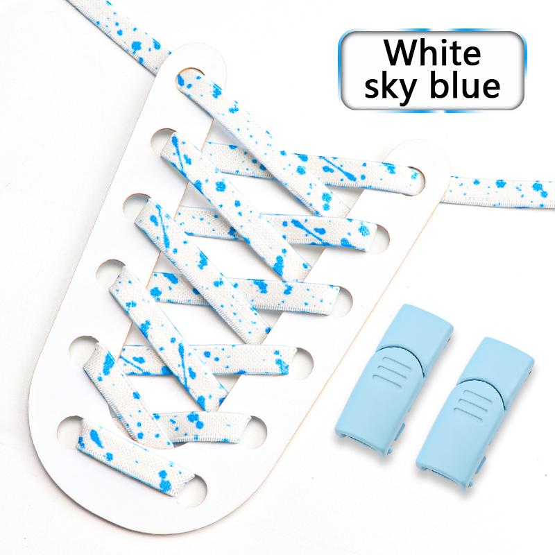 

Магнитная застежка шнурки без завязывания шнурки с принтом «Брызги краски» плоские эластичные шнурки кроссовки детские взрослые шнурки для обуви без завязывания