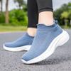 Damskie letnie buty sportowe do chodzenia, casualowe damskie buty, oddychające buty do biegania z cholewką z dzianiny fly, duży rozmiar, nowe buty ze skarpetami