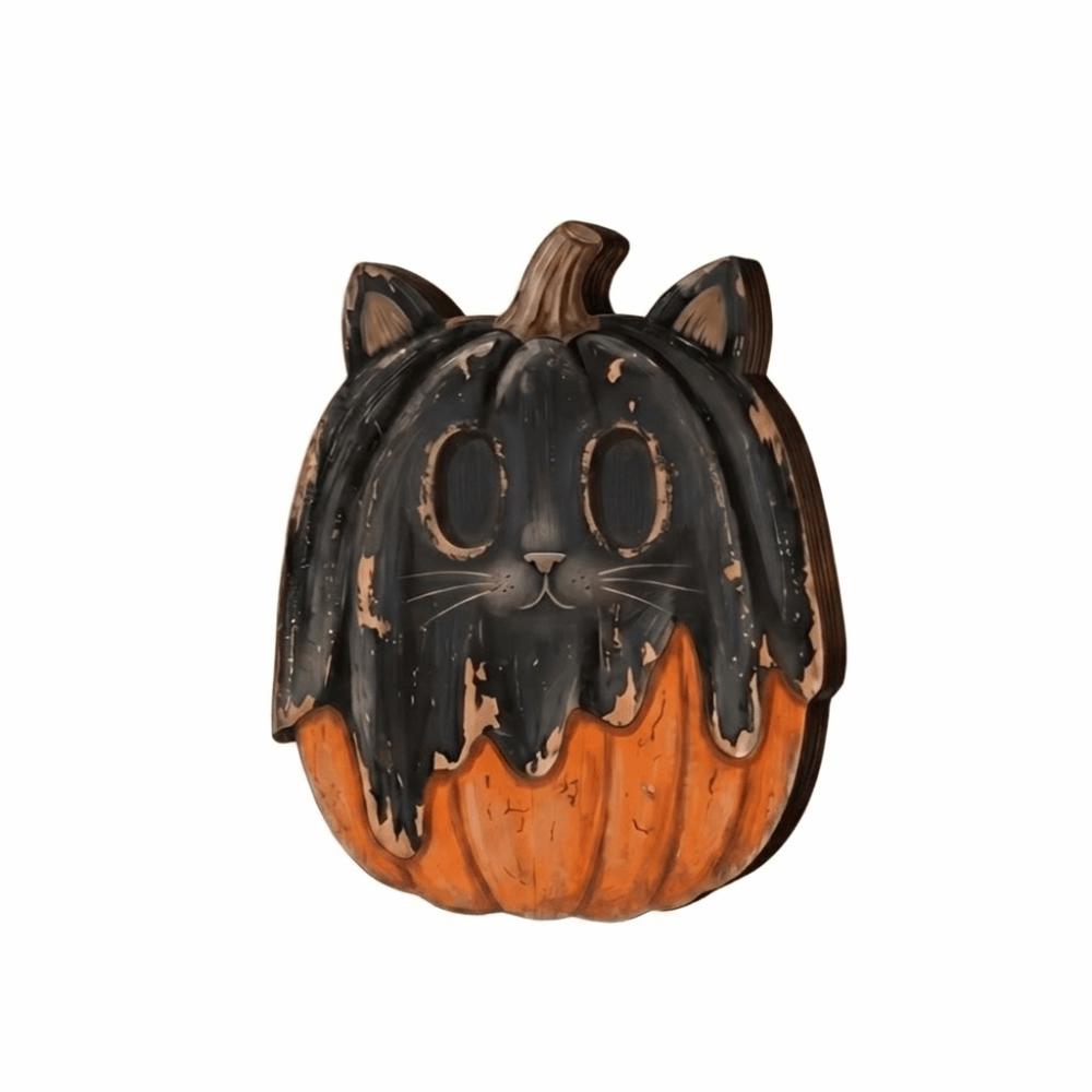 Pastoral Halloween Pumpkin Figurine Cartoon Pumpkin Table Ornament  Holiday Gifts