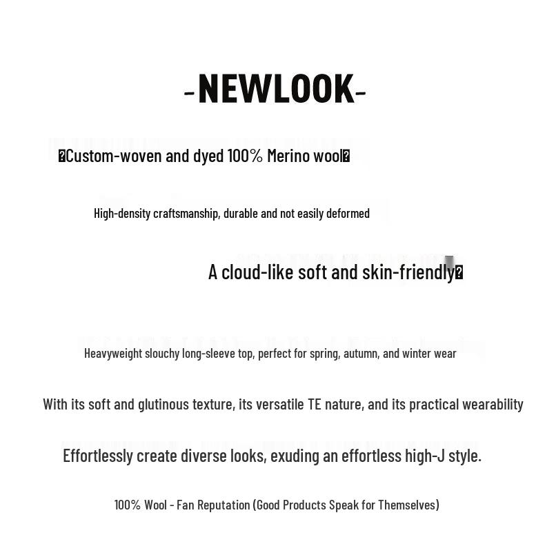 Women's 100% Wool V-Neck Batwing Sleeve Sweater, Versatile Knitted Top for Autumn & Winter