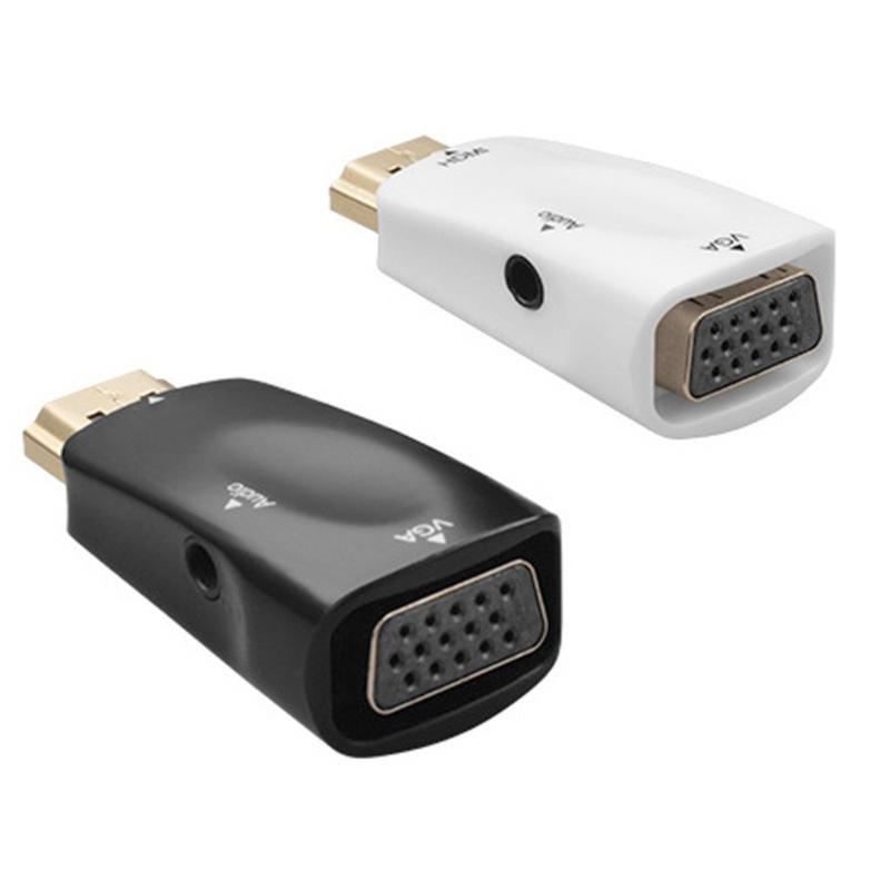 1080P HDTV To VGA Adapter Converter Output Computer Set Top Box Connector Dongle for Laptop PC Monitor Projector