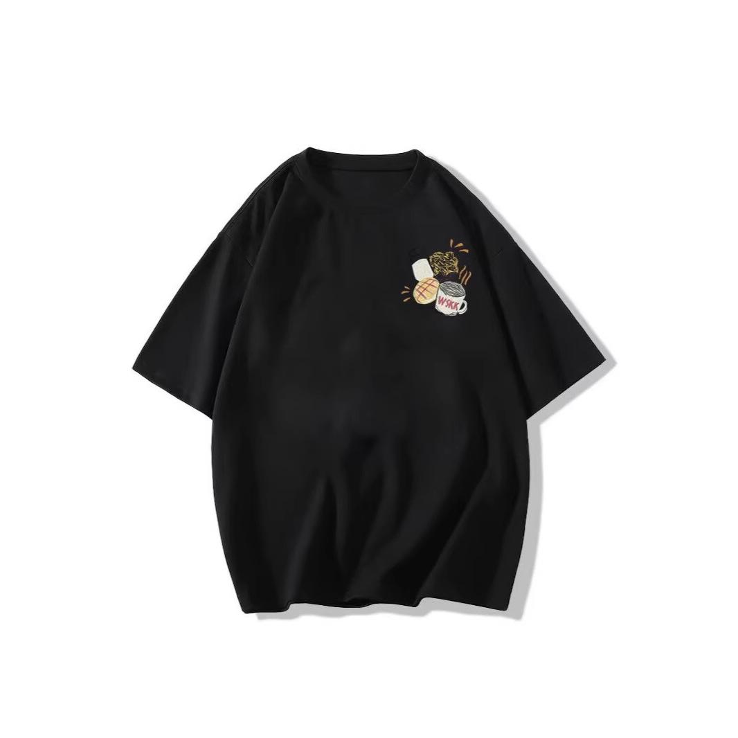 

Trendy American Women s Five-Sleeve Summer T-Shirt - Versatile, Loose, High-Quality Design L червоний