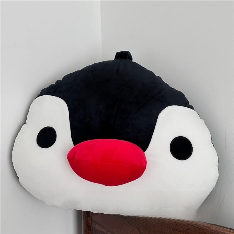 Cute Cartoon Penguin Plush Pillow For Home Office Lounge Napping Comfort белый
