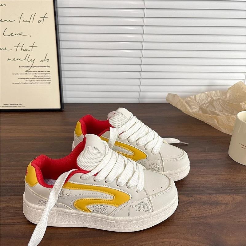 New Women's Thick-soled Shoes, Versatile Sneakers, Fashionable, Sporty and Casual Bread Shoes