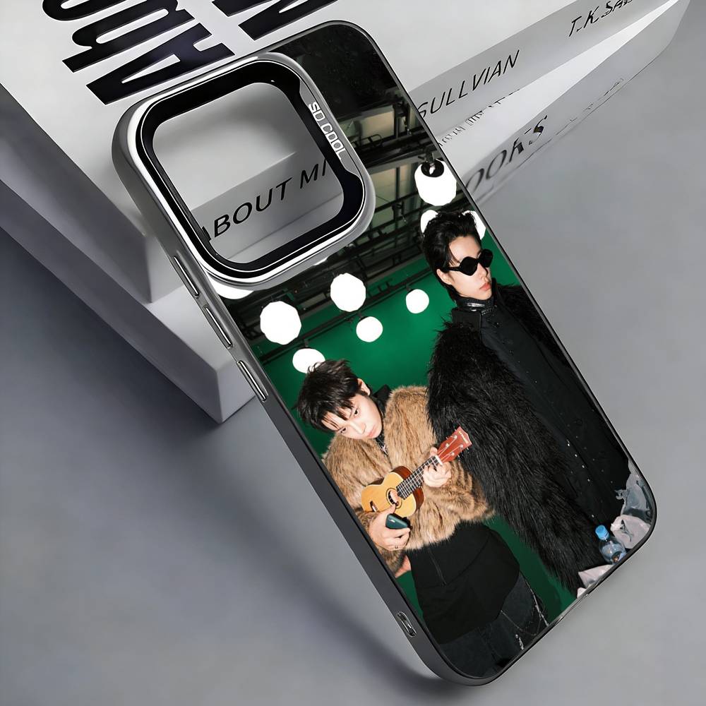 Louis LNGSHOT Phone Case For iPhone 17, 16,15,14,13,12,11 Plus,Pro Max, Colorful Silver Funda Cover