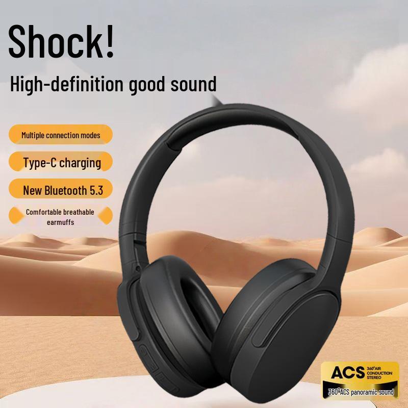 Wireless E-sports Over-ear Bluetooth Headset with Heavy Bass for Gaming & Music - P2961
