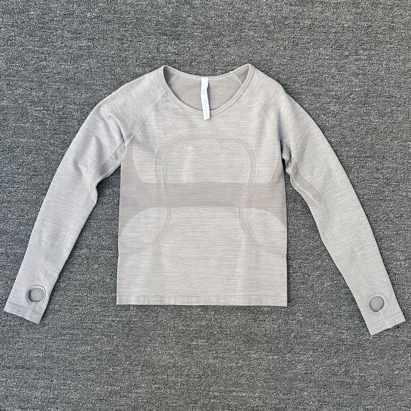 

Women s Quick Dry Long Sleeve Yoga Top - Breathable, Slimming, High-Stretch Fitness Tee S