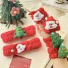 Soft Warm Santa Claus Headband Joyful Christmas Tree Wristband Creative Hairband Home Party Supplies Hair Accessories