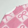 Autumn and Winter New Sweet Christmas Pink Bow Knitted Sweater Loose Top Women's Clothing