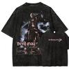 Devil May Cry 3 Dante Awakening Vintage Πλυμένο T-Shirt, Διπλής Όψης Σχέδιο, Μπροστά Χαρακτήρας Dante Τίτλος Παιχνιδιού Γυναικείο και Ανδρικό T-Shirt
