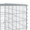 Vidaxl Gabion Basket with Lid, 650X100X200 Cm, Galvanized Iron