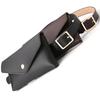 CHROME CRANE Leather Belt Waist with PU Cute BLT041 Women's Bag/Pouch Lining, 2-Way Design, (01.Black)