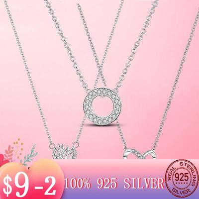 Trendy Circle Collier Chain Link Necklace Piece For Women Cz Party Present Choice Genuine Copper Trendy Necklace Luxury Jewelry Creation Collar