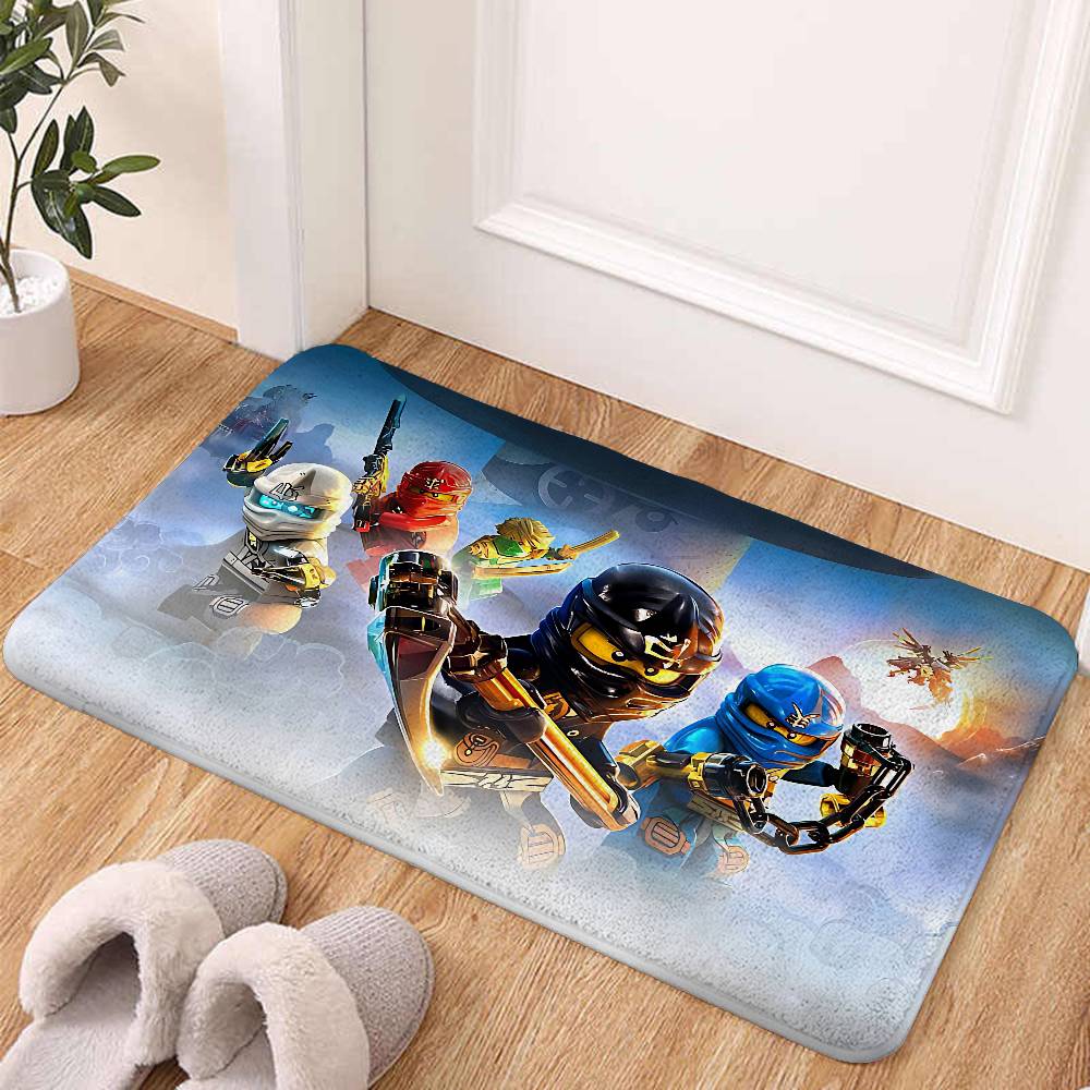 Cartoons-r-Ninjagos-cool Floor Mats Carpet For Living Room Decor Lounge Area Anti-slip Foot Mat Entrance Doormat