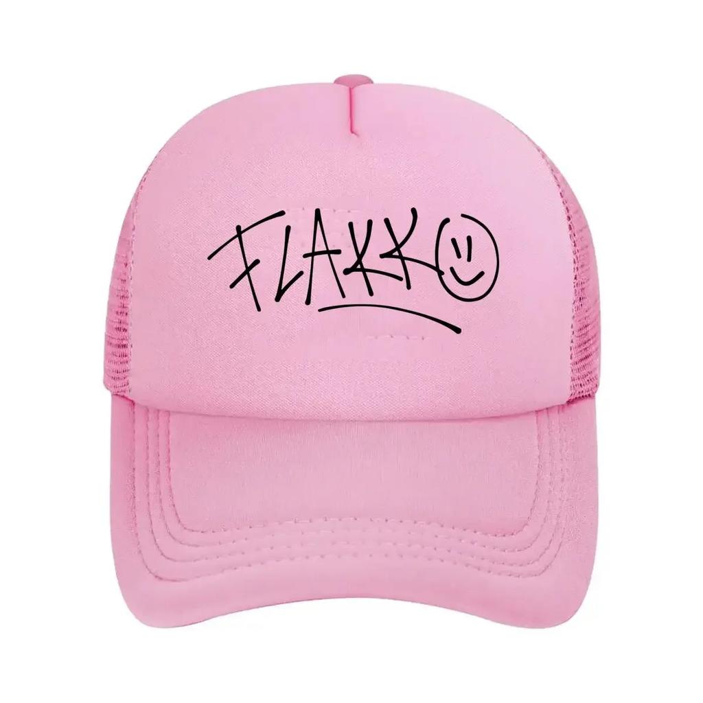 Signature - themed Art 'FLAKK' with a Smile Emoji for Signature - cultural Design Mesh Baseball Cap