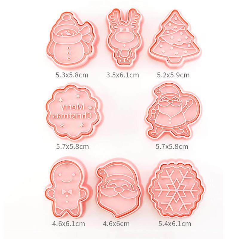 Christmas Cookie Cutter Stamp Cat Shape Mold Pastry For Baking Biscuits Christmas Cookie Type Cake Decor Cookie Cutters