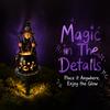 Dark Atmosphere Night Light Solar Witch Statue with Glowing Cauldron, Outdoor Halloween Garden Light, Party Decorations Resin Decorative Figurine
