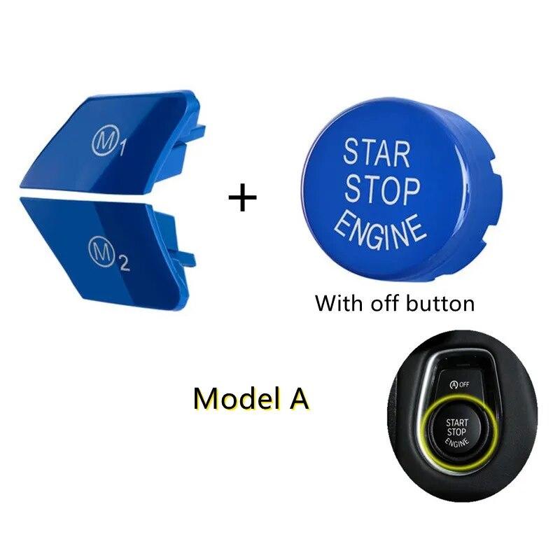 Volan mașină Buton M1 M2 și Buton de pornire a motorului pentru BMW M3 M4 M5 M6 X5M X6M F10 F15 F16 F30 F34 F36 M Sport