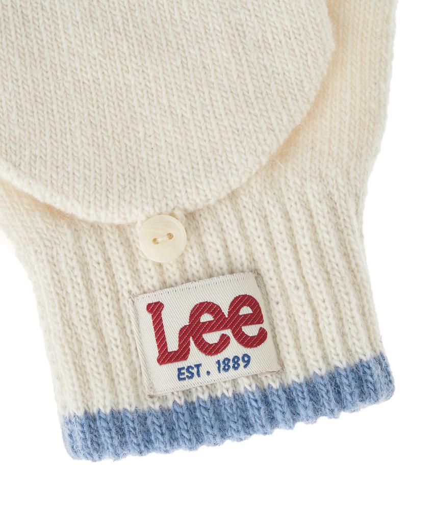 LEE Fingerless Knit Hand-Gathering Gloves Ivory