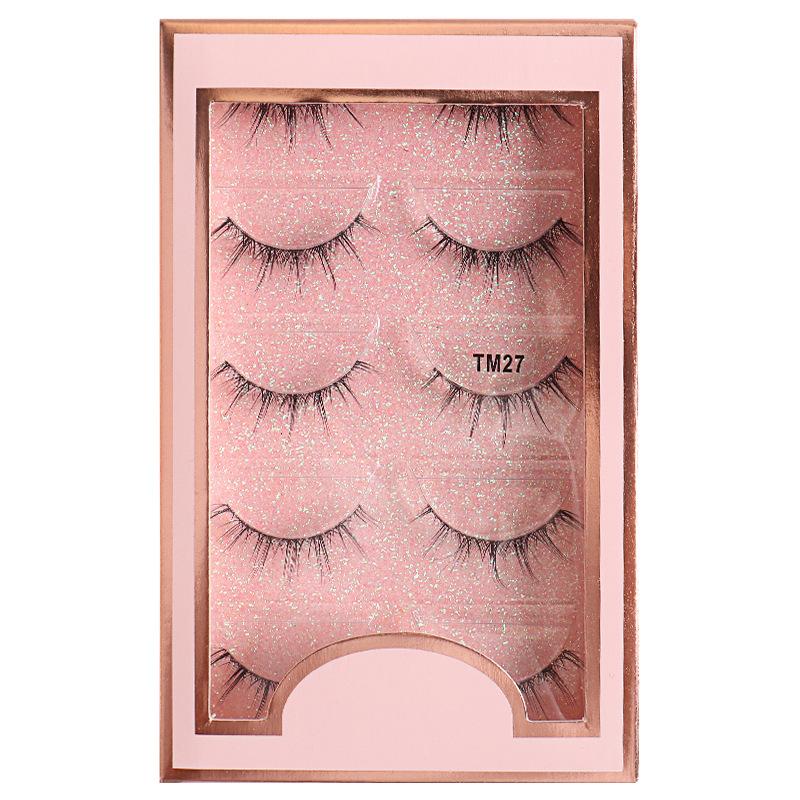Transparent Fishing Line Little Devil Natural Slender False Eyelashes 5 Pairs Of Natural Simulated Eyelashes