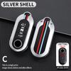 Zinc Alloy Car Key Case Cover Shell Fob for FIAT 500 Ducato Panda Punto 500L Lancia Musa for Citroen Jumper for Peugeot Boxer