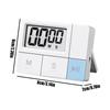 Small Digital Timer Magnetic Countdown Timer Battery Powered High-definition Display Time Management Tool For Yoga Skin Care