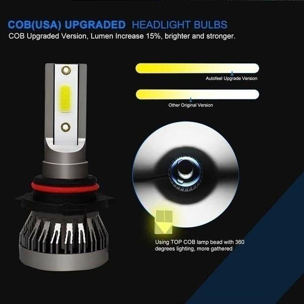 1 adet süper parlak su geçirmez Led farlar dönüşüm kitleri Hi/Lo ışın araba kafa lambası ampulleri H7 H4 H11 H1 9005 HB3 9006 HB4 9012