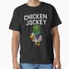 Chicken Jockey Zombie Classic TShirt Made In UsaAus TShirt S2xl
