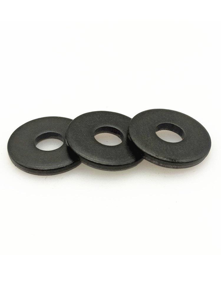 Thickened Black Iron Flat Washer for Screws, Non-standard Round Design