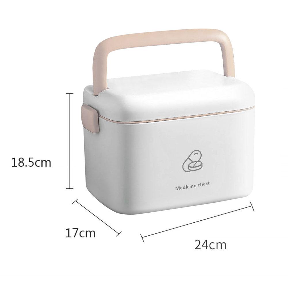 Large Capacity Home Medicine Box Travel Pill Case Simple Storage Box Portable First Aid Kit Container Family Emergency Kit Box