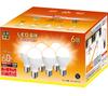 Set of 6 LED Bulbs, E17 Base, 60W Equivalent, 760lm, Warm White, 5W Mini-Krypton Type, High Brightness, Wide Beam Distribution, Compatible with