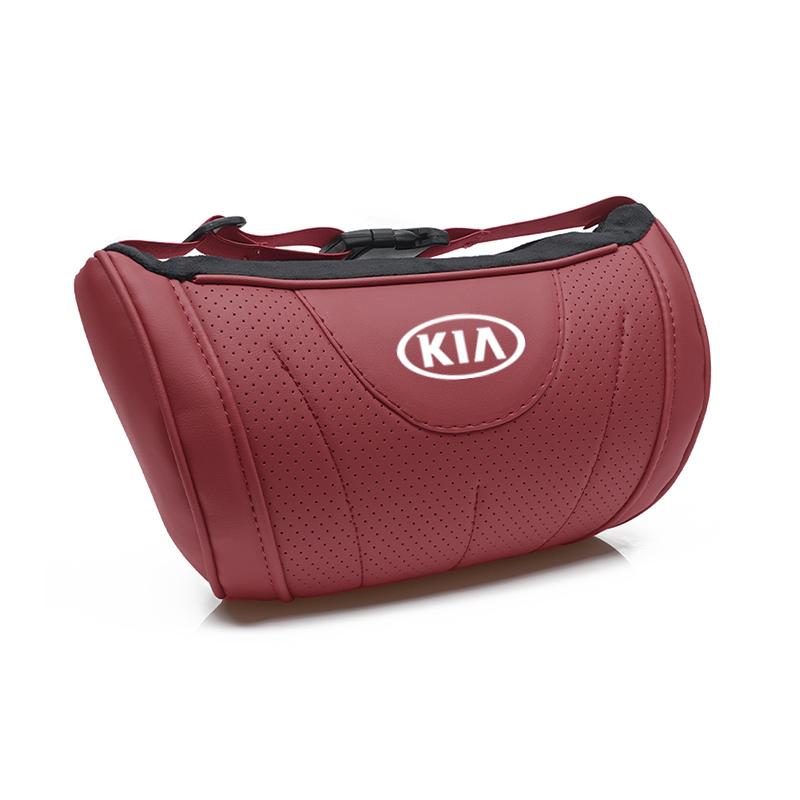 Car Comfort Headrest Memory Cotton Seat Logo Neck Pillow For KIA K9 Sportage Niro K5 Carnival EV6 EV9 EV3 K8 Stinger Forte Ceed