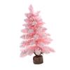 Weihnachtsbaum für den Schreibtisch, dekorativ, süß, schön, PVC, kompakt, Mini-Weihnachtsbaum in Rosa für Zuhause, Café