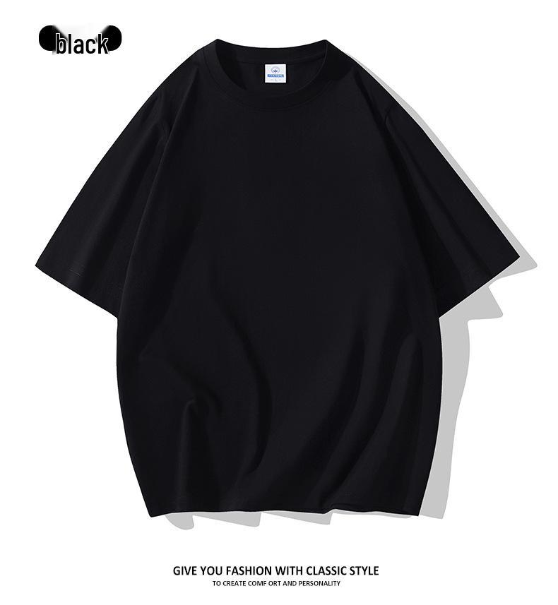 Men's 2025 Summer Trendy Pure Cotton Loose Round Neck Short Sleeve T-Shirt