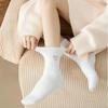 4 PAIRS Women Winter Warm Funny Socks Love Fuzzy Fashion Middle Tube Socks Female Thick Home Floor Sleep Socks