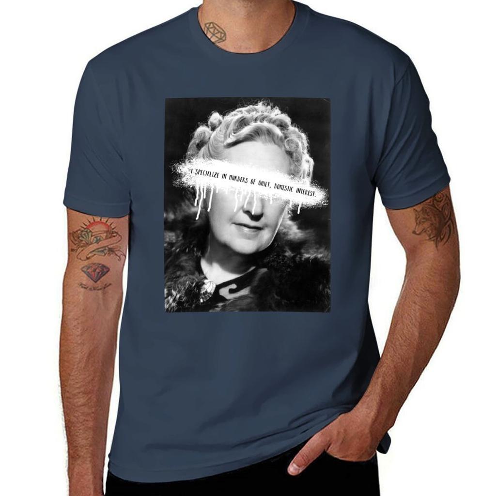 Swagatha Christie T-Shirt Basic Einfarbig Kurzarm Rundhals T-Shirt
