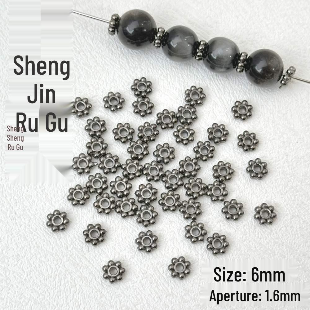 

Basic Black Alloy Chain Necklace with DIY Spacer Beads - Chinese Style Accessories
