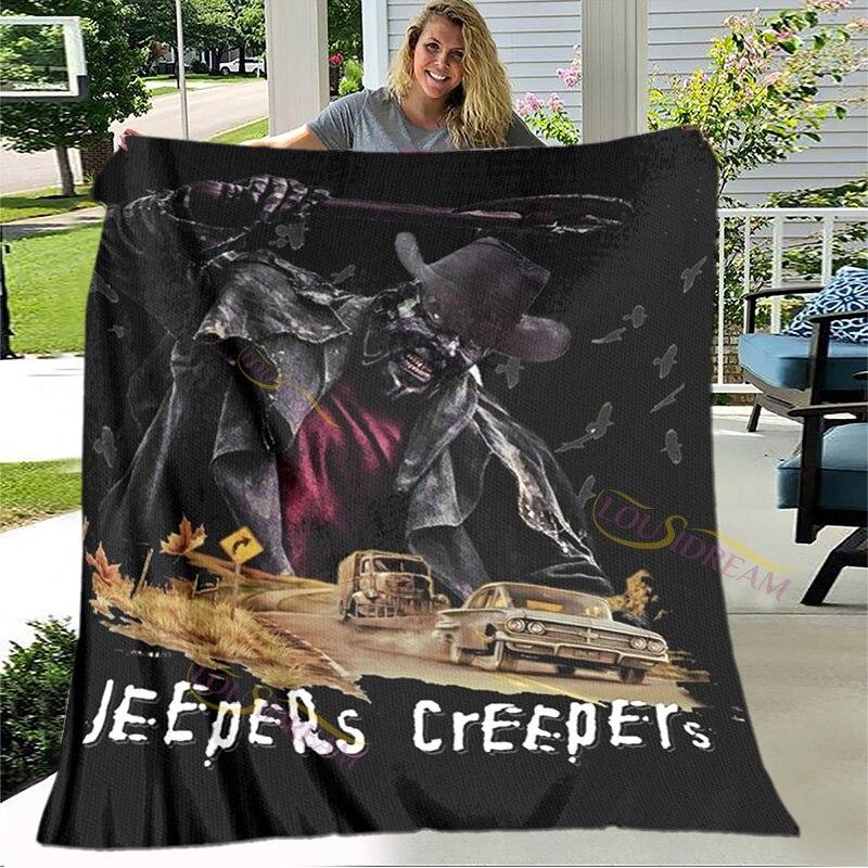 Jeepers Creepers Queen Size Blanket Super Soft Flannel Blanket Throws Blankets Home Decor House Office Lightweight Sofa Nap