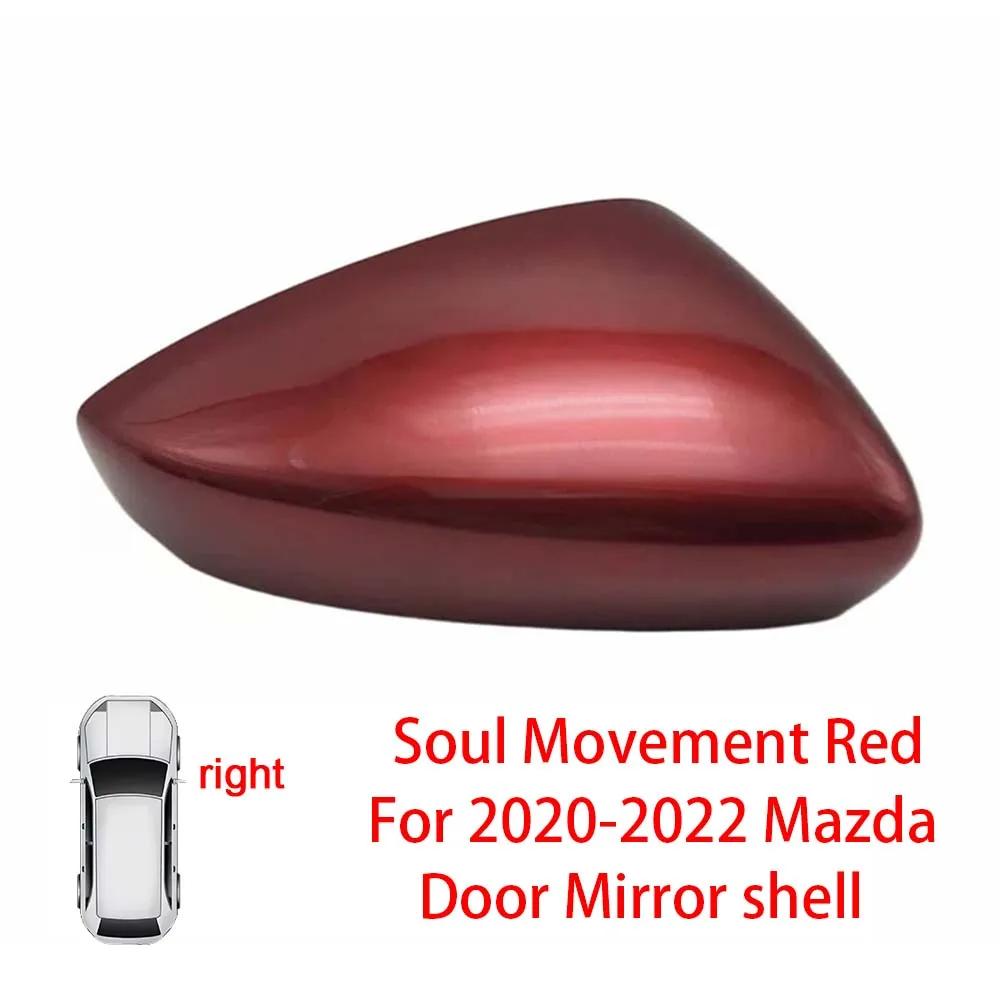 Protective Cover Door Mirror Shell For Mazda 3 Axela    Red Black White Gray Silver Car Rearview Accessories Replace