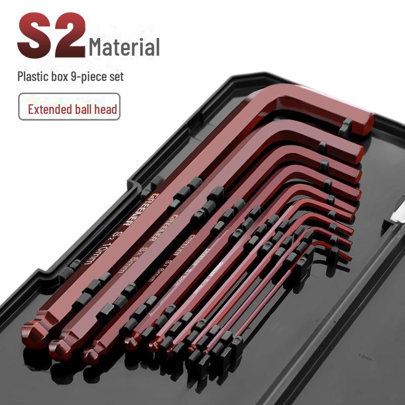 Zestaw kluczy sześciokątnych/śrubokrętów Green Forest S2