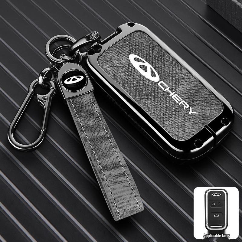 Zinc Alloy Key Shell Covers for Chery, Tiggo 8, 7 Plus - Full Coverage, 5x Anti-Drop Protection