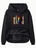 BEKIND Women's Fleece-Lined Hooded Sweatshirt with Kangaroo Pocket