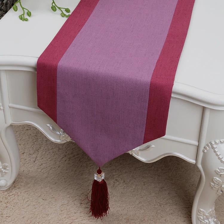 Cotton Plain Linen Table Runner Long Decoration Christmas Wedding Modern Coffee Tablecloth Rectangle Dining Table Pads Placemats