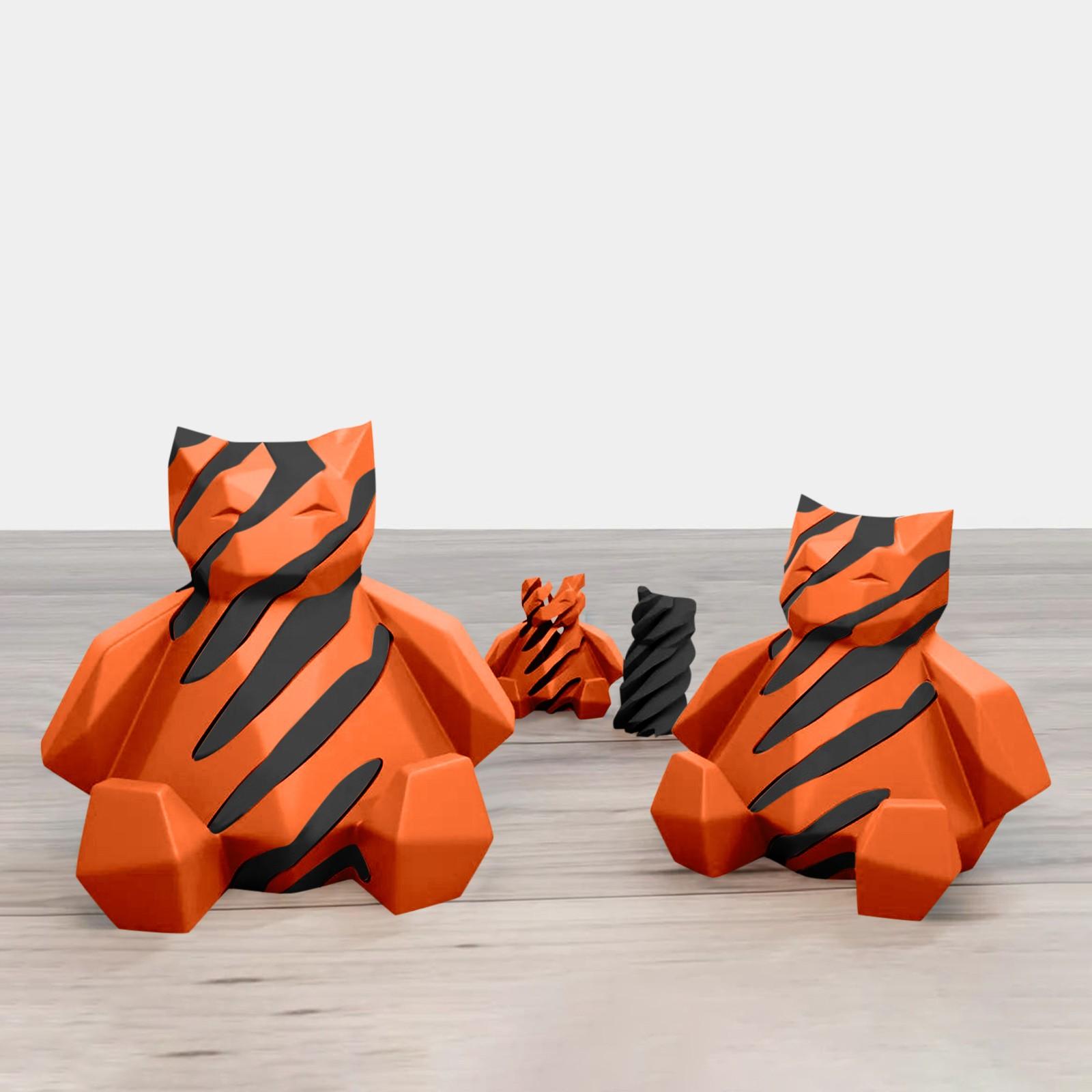 

3D-печатная игрушка для декомпрессии, вращающаяся спиральная проникающая скульптура для снятия стресса и беспокойства One Size шафрановый