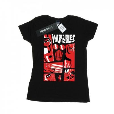 Womens/Ladies The Incredibles Collage Cotton T-Shirt