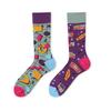 Asymmetric Crew Socks Men Women Cartoon Sports Casual Fashionable Pair
