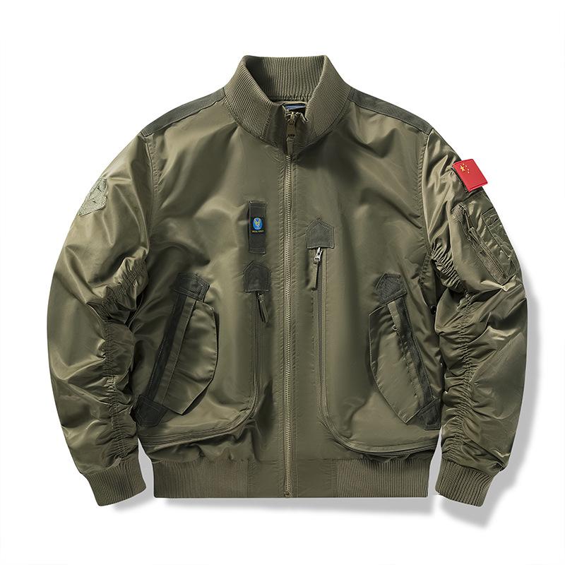 Herfst Winter Tactische Bomberjack met Opstaande Kraag – Geïnspireerd op Luchtmacht Piloten Baseball Uniform